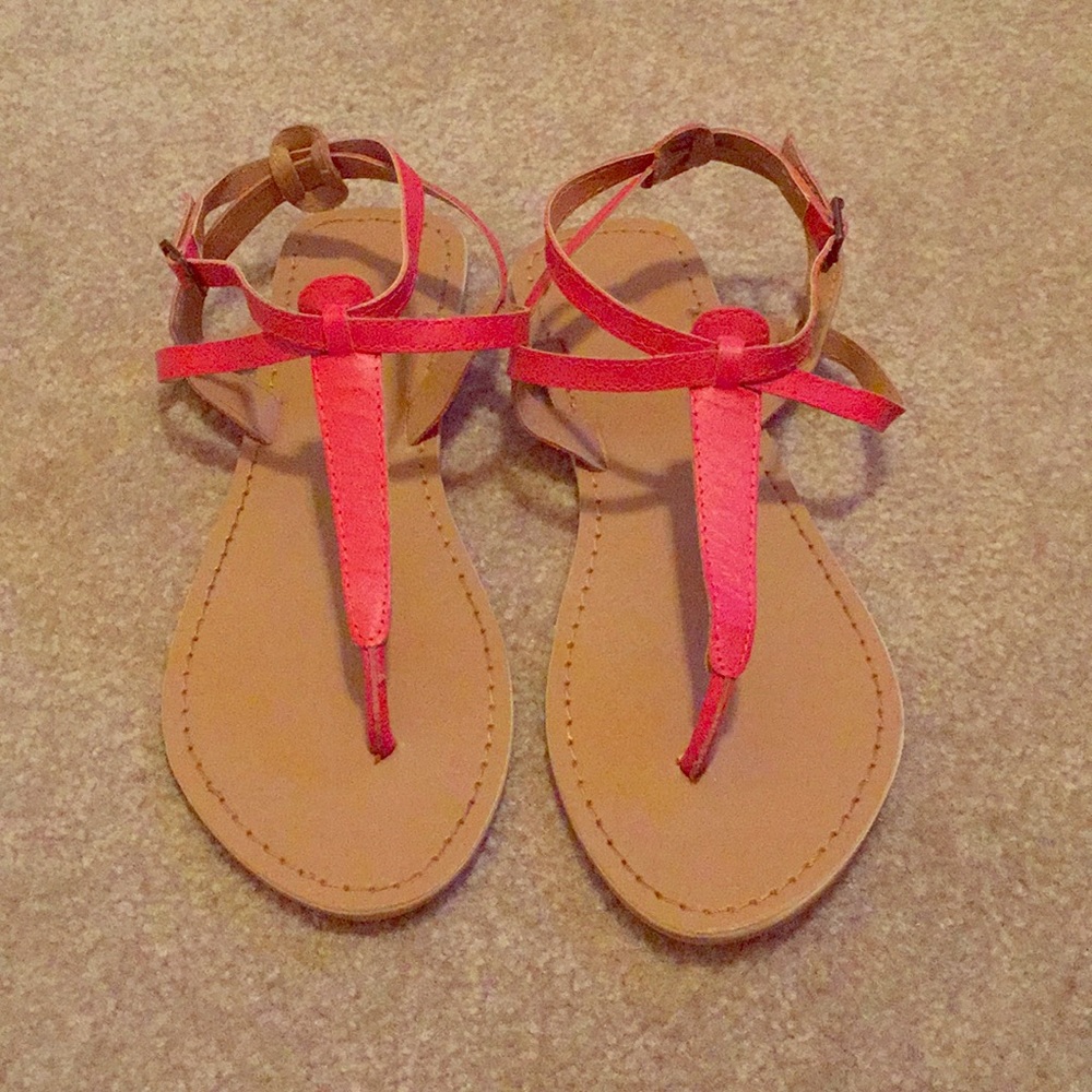 Red Gladiator Sandals